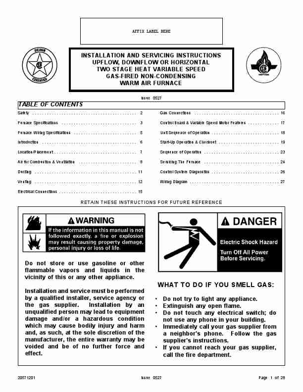 Allied Air Enterprises Furnace Downflow or Horizontal 2 Stage Heat Variable Speed Gas Fired Non-Condensing Warm Air Furnace-page_pdf